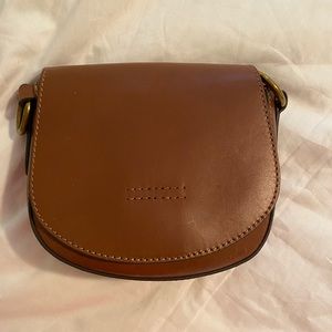 This is a small Frye saddle bag!